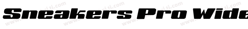 Sneakers Pro Wide Wi字体转换